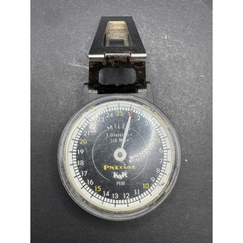 Precise K&R Pedo Mechanical Pedometer Step Counter Vintage USA Made